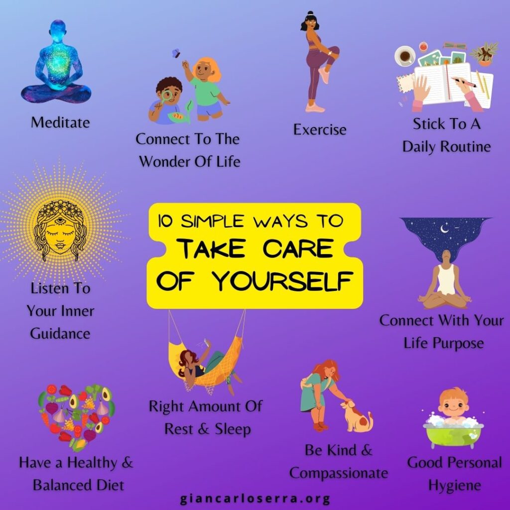 10 simple ways you can take of yourself